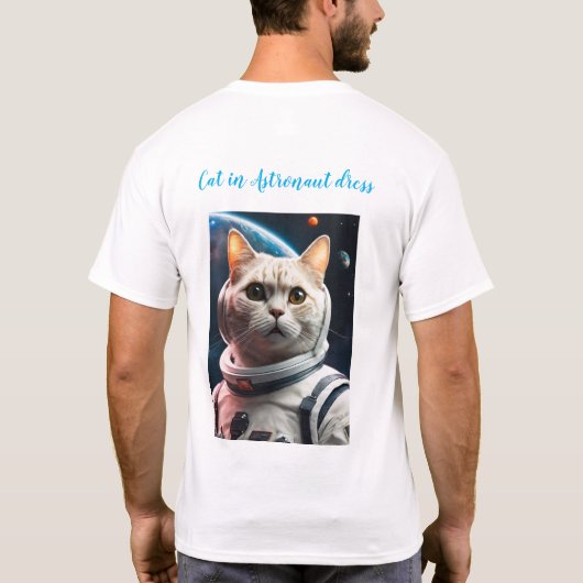 猫 Tシャツ (裏面)