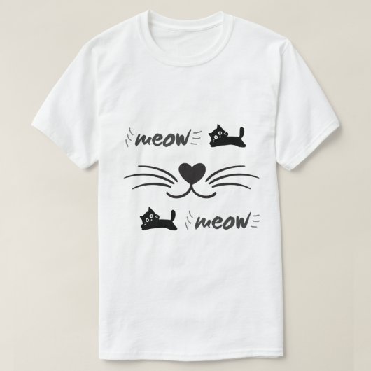 猫 Tシャツ (デザイン正面)