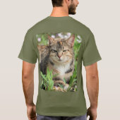 猫 Tシャツ (裏面)
