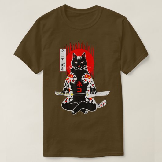 猫 Tシャツ (デザイン正面)