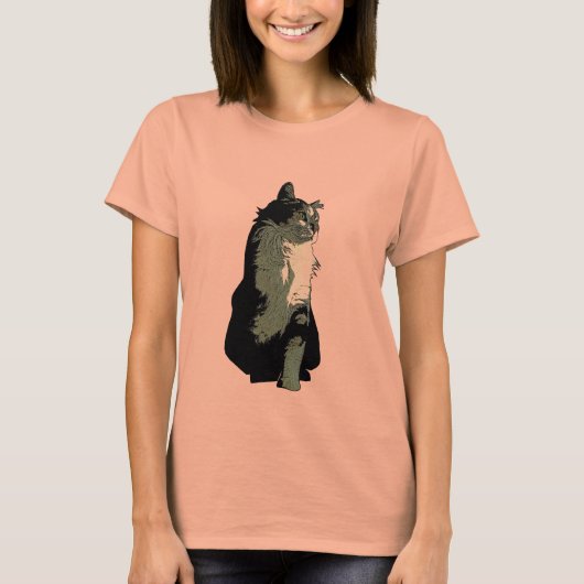 猫 Tシャツ (正面)