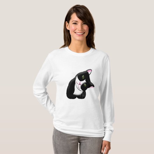 猫 Tシャツ (正面フル)