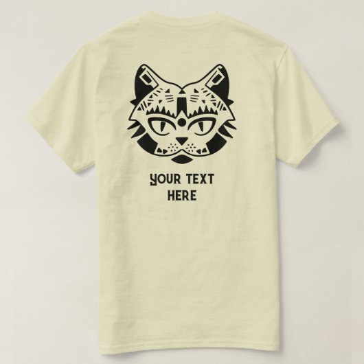 猫 Tシャツ (デザイン裏面)
