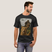 猫+T+レックス+ビッグフット+UFO Tシャツ (正面フル)