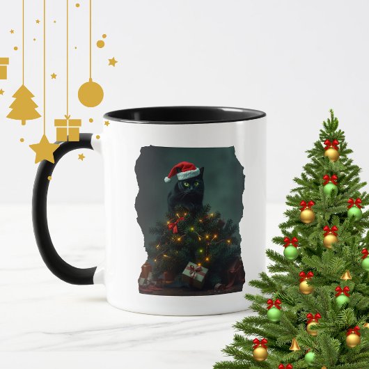 猫astrophe クリスマス ホリデー 混沌 面白い 猫  マグカップ
