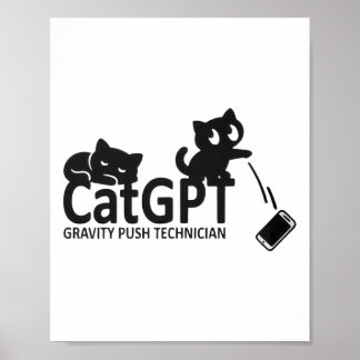 猫GPT重力プッシュ技術者 _1 ポスター