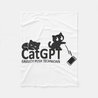 猫GPT重力押し技術者 _1 フリースブランケット