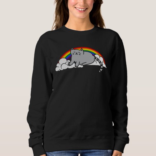 猫LGBT スウェットシャツ (正面)