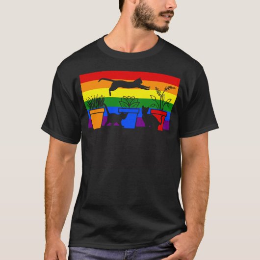 猫LGBT 1 Tシャツ (正面)