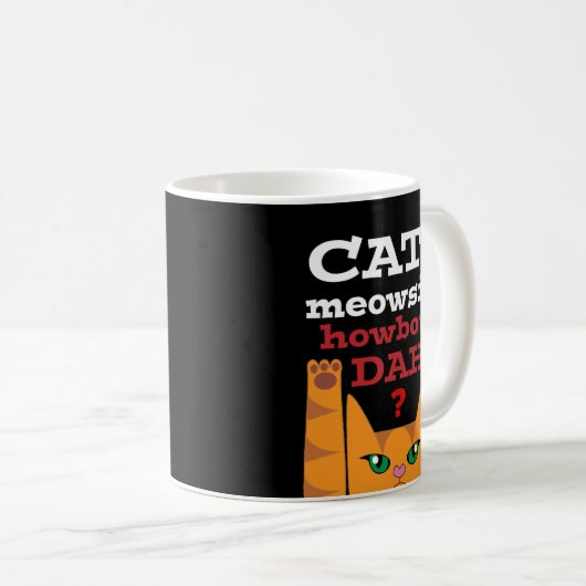 猫Meowside -マグ コーヒーマグカップ (正面右)