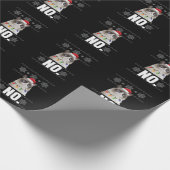 猫No不機嫌なクリスマス猫No醜いクリスマスプレゼント ラッピングペーパー (角)