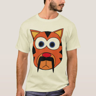 猫Stache Tシャツ