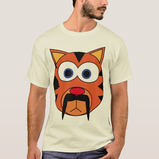 猫Stache Tシャツ (正面)