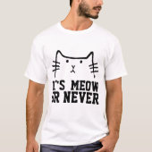 猫Tシャツおもしろいだ Tシャツ (正面)