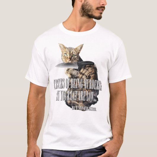 猫tシャツおもしろいミーム tシャツ (正面)