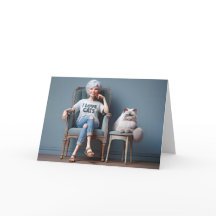 猫Tシャツが大好きなおばさん