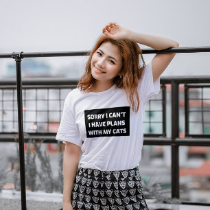 猫Tシャツの予定が入ってなくてごめんなさい Tシャツ