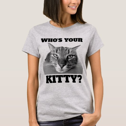 猫Tシャツの子猫は？虎猫 Tシャツ (正面)
