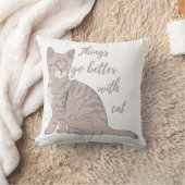 猫Tシャツの方が似合う クッション (ブランケット)