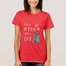 猫Tシャツの方が暮らしが良い Tシャツ