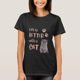 猫Tシャツの方が暮らしが良い Tシャツ