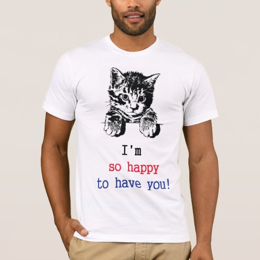 猫tシャツパパcat tシャツおもしろい tシャツ (正面)