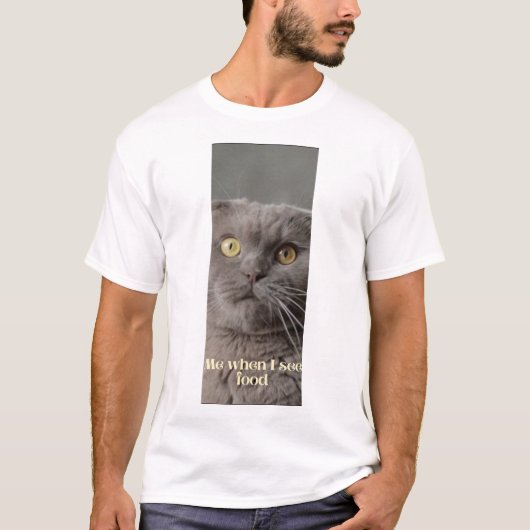 猫Tシャツ男性へ Tシャツ (正面)