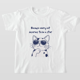 猫Tシャツ – どの猫もスターにふさわしい Tシャツ