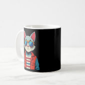 猫Tシャツ コーヒーマグカップ (正面左)