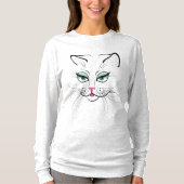 猫Tシャツ 女性用Tシャツ Tシャツ (正面)
