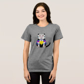 猫Tシャツ 猫 デザイン トライブレンドＴシャツ (正面全面)