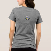 猫Tシャツ 猫 デザイン トライブレンドＴシャツ (裏面)