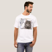 猫Tシャツ、野良猫に餌をあげるキリスト教Tシャツ Tシャツ (正面フル)