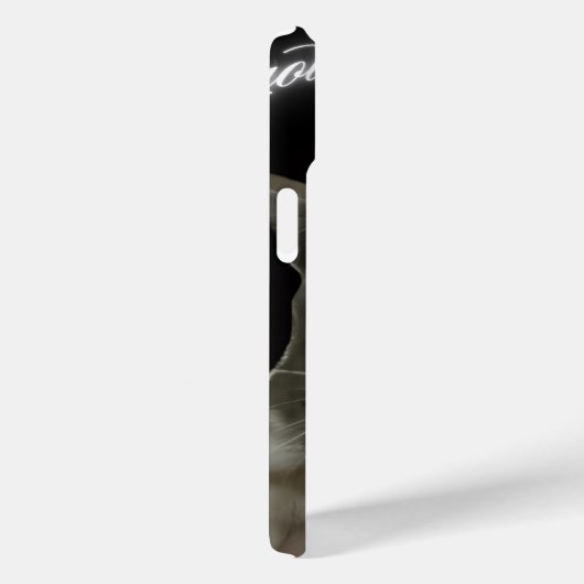 猫Tシャツ Case-Mate iPhoneケース (裏面 / 右)