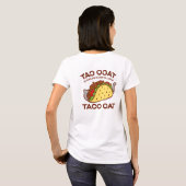 猫Tシャツ – TACO CATスペリングは逆… Tシャツ (裏面フル)
