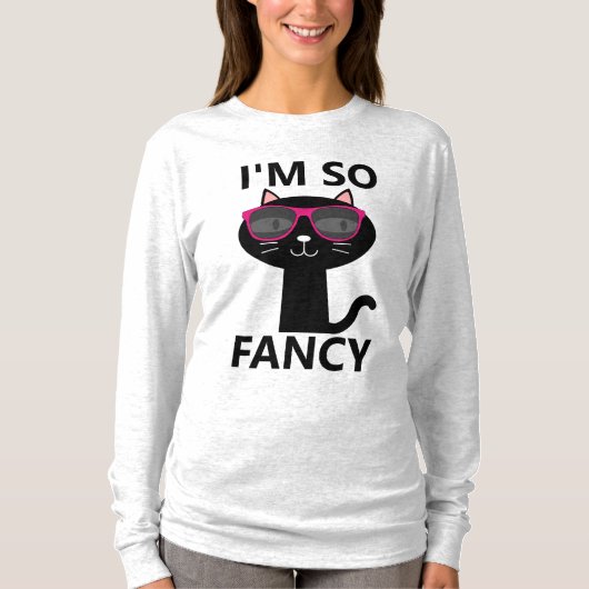 猫Tシャファンシーツのレディース Tシャツ (正面)