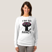 猫Tシャファンシーツのレディース Tシャツ (正面フル)