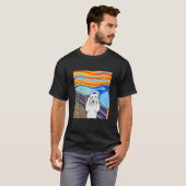 猫T、ニャーキャッおもしろいト、猫好きティー、猫 Tシャツ (正面フル)