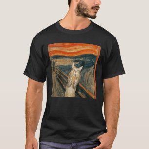 猫T、星の夜猫、女猫、ヴァン・ゴッホ Tシャツ