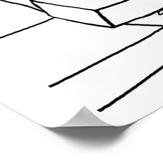 猫vsピル – 獣医や医院のポスター ポスター (角)