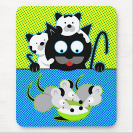 猫vs.ネズミマウスパッド マウスパッド