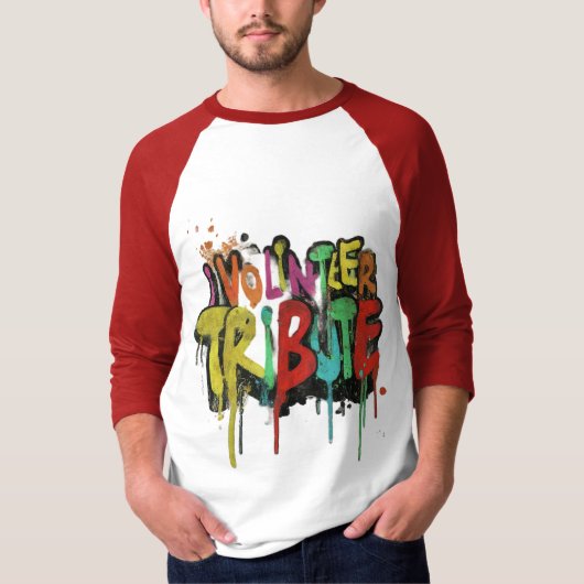 献上品としてボランティア Tシャツ (正面)