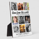 献上品家の写真コラージュ記念碑 フォトプラーク (側面)