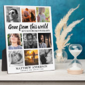 献上品家の写真コラージュ記念碑 フォトプラーク (側面)