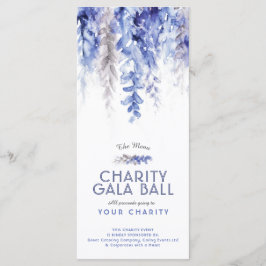 献立水彩青灰色ガラチャリティーイベント メニュー