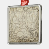 献立表のde l'Isle deのlaの手榴弾 メタルオーナメント (左)