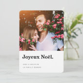 献立表のde noellの写真| Joyeux Noel シーズンカード (スタンド正面)