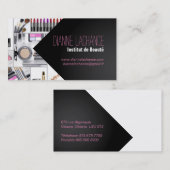 献立表のde visiteのcosmétologie 名刺 (正面/裏面)