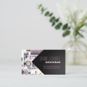 献立表のde visiteのcosmétologie 名刺 (スタンド正面)