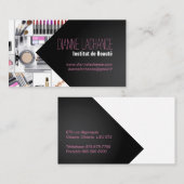 献立表のde visiteのcosmétologie 名刺 (正面/裏面)